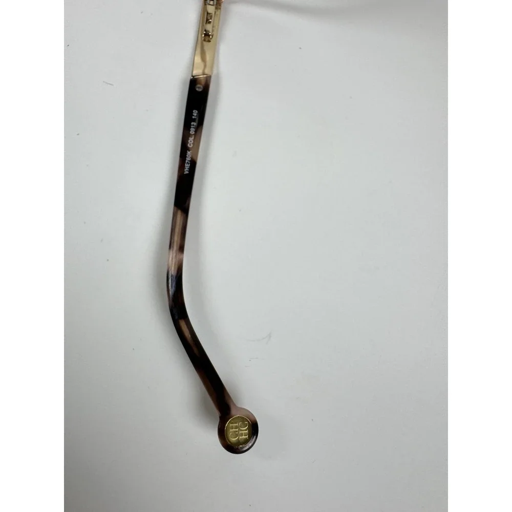 Carolina Herrera‎ Eyeglasses Frames Only VHE760K Col. 0913 140 Pink Brown Flex